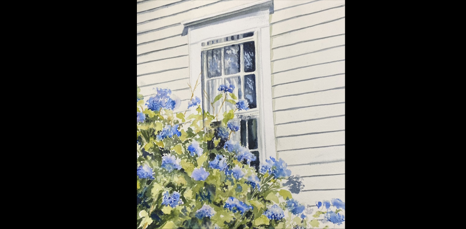 Hydrangea Watercolor Painting