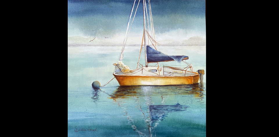 Resting Sails Watercolor Painting