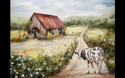 Dairy Air Watercolor Print